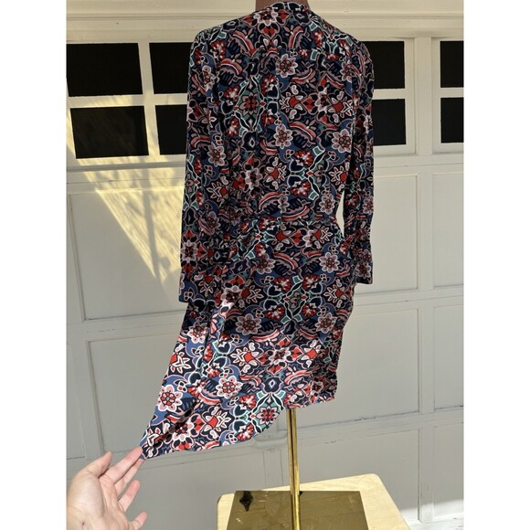 Ann Taylor LOFT Sleeved Multicolored Floral Dress - MEDIUM Belted Pullover - Picture 8 of 11